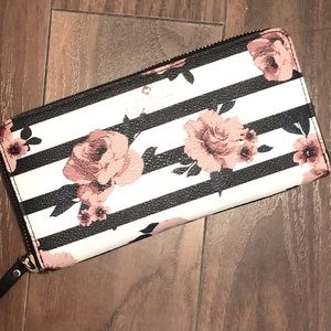 Kate Spade Hyde Lane Rose Stripe Lacey Wallet